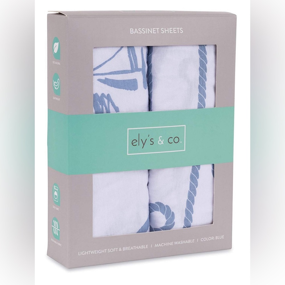 Nautical Bassinet Sheet Set